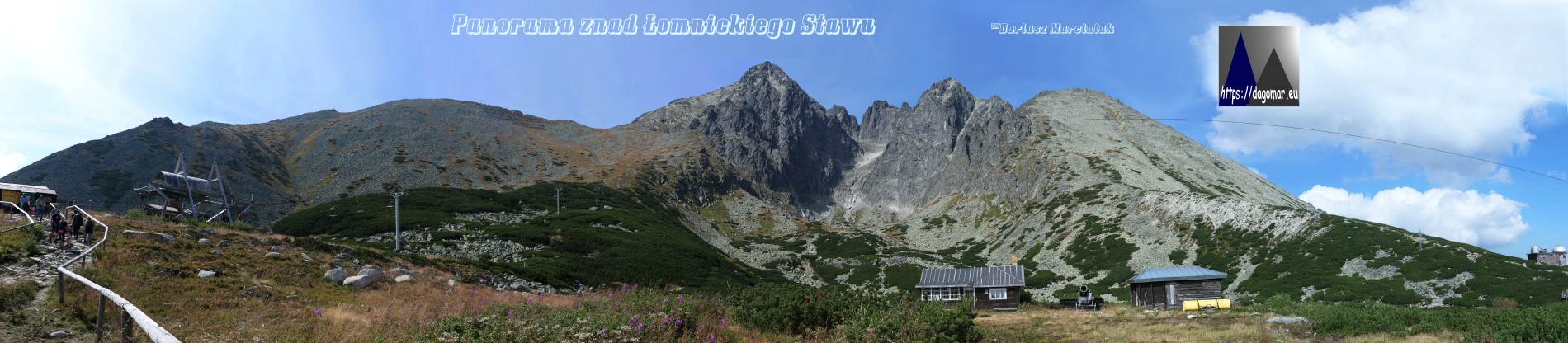 panorama znad Łomnickiego Stawu